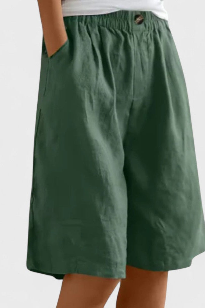 Elegante korte broek - Groen