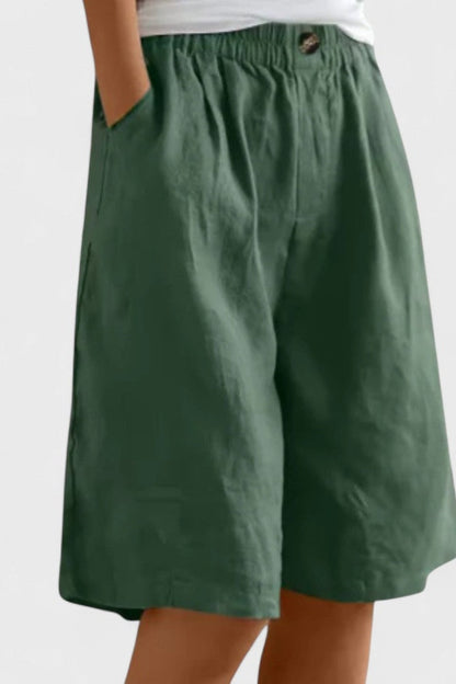 Elegante korte broek - Groen