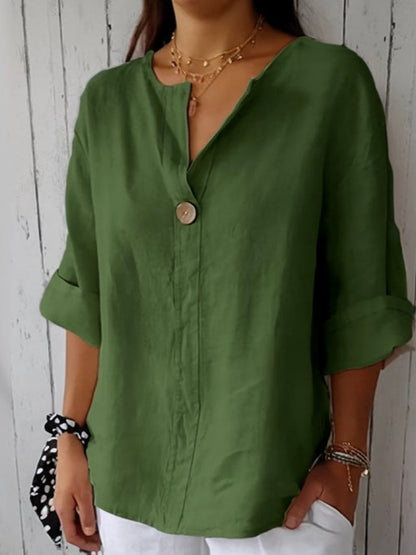 Irina™ | Casual Blouse met V-hals