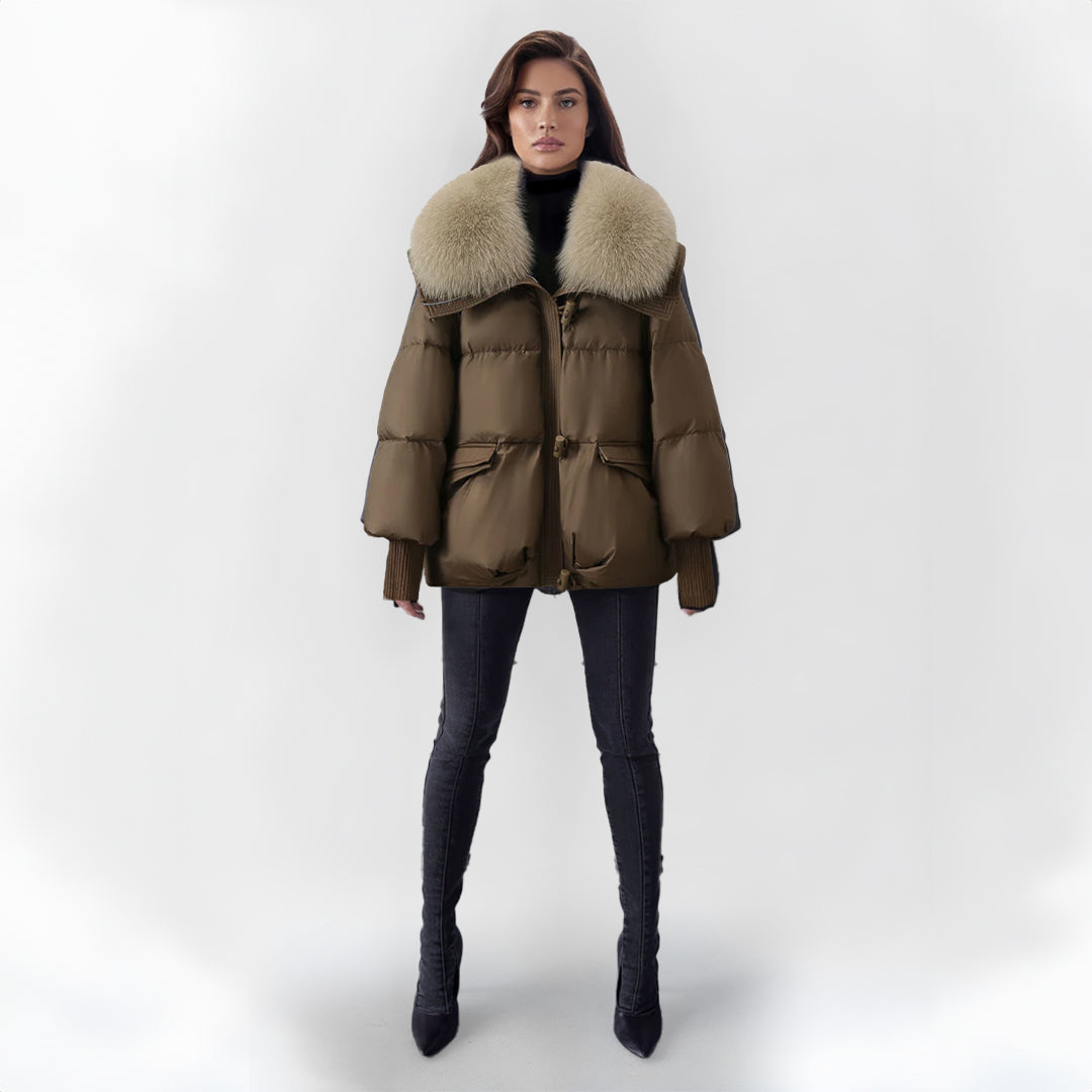 Cerise - Veste élégante en fausse fourrure