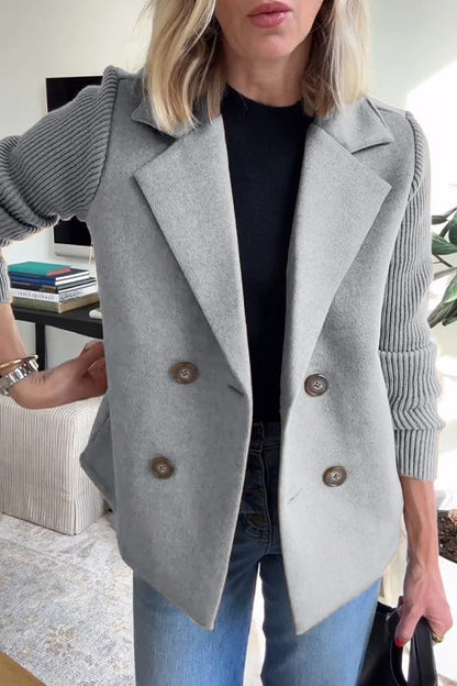 Lori | Stylish Knit-Sleeve Jacket