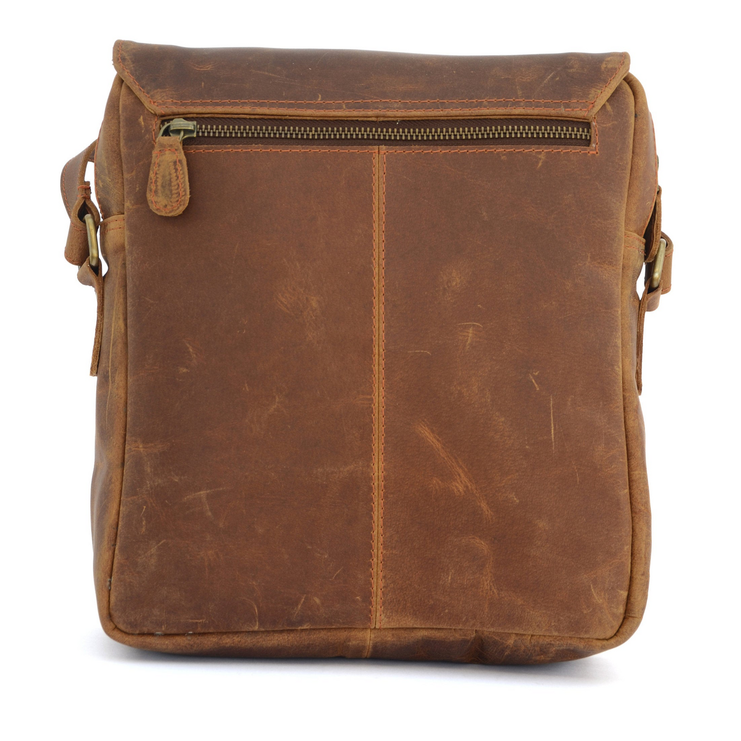 Brown Vintage Leather Crossbody Bag