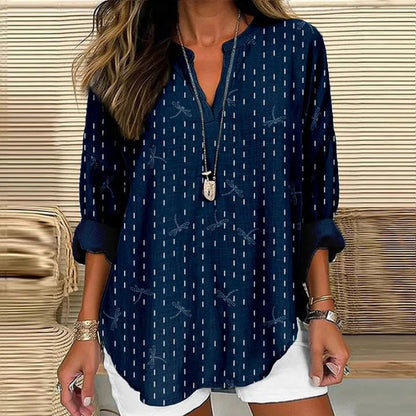 Blouse Décontractée Vintage