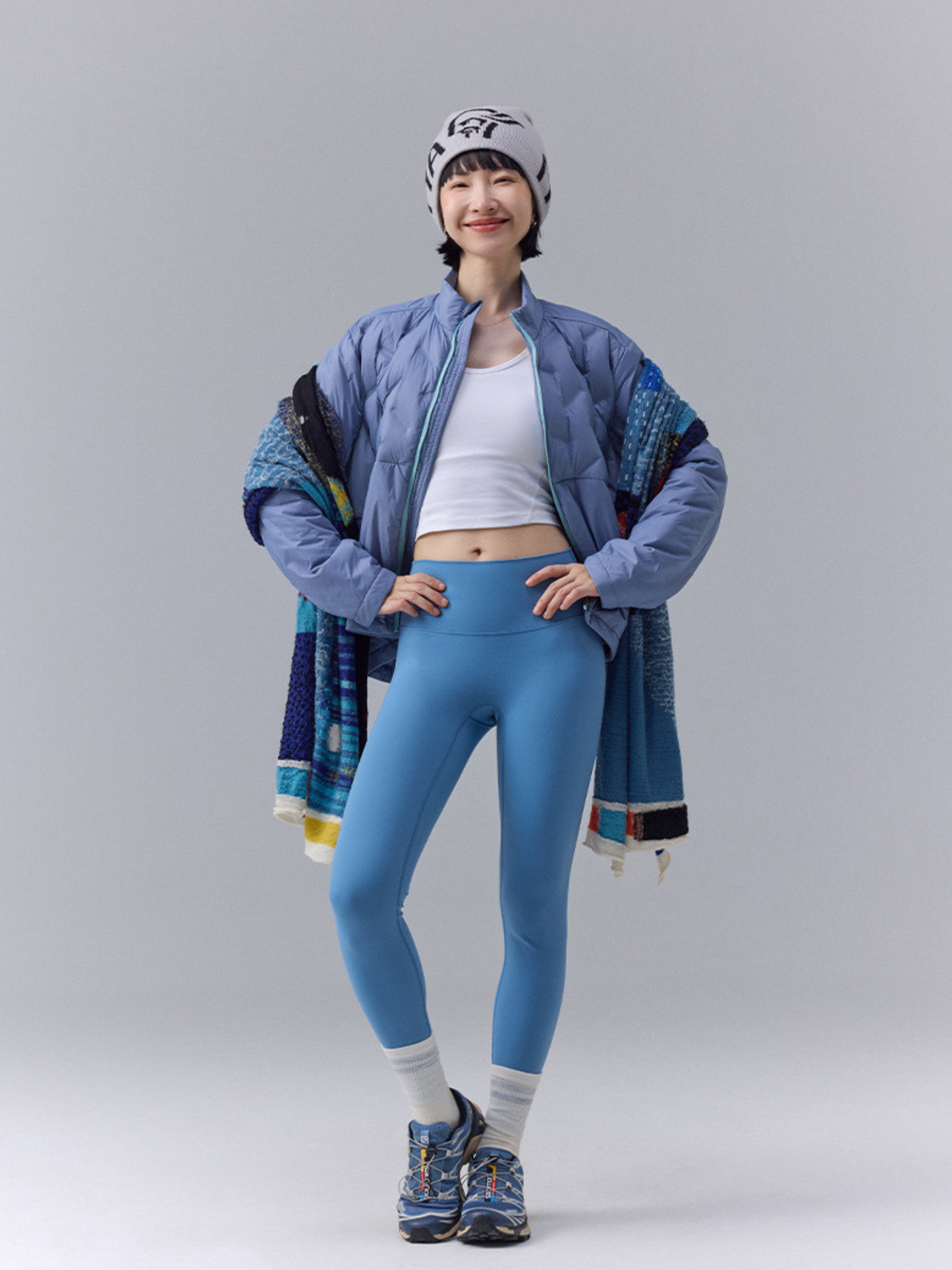 DryBench – Unisex Outdoor-Daunenjacke mit Kontrastkragen