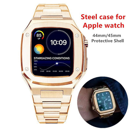 Luxe metalen horlogeband voor Apple Watch 44/45 mm