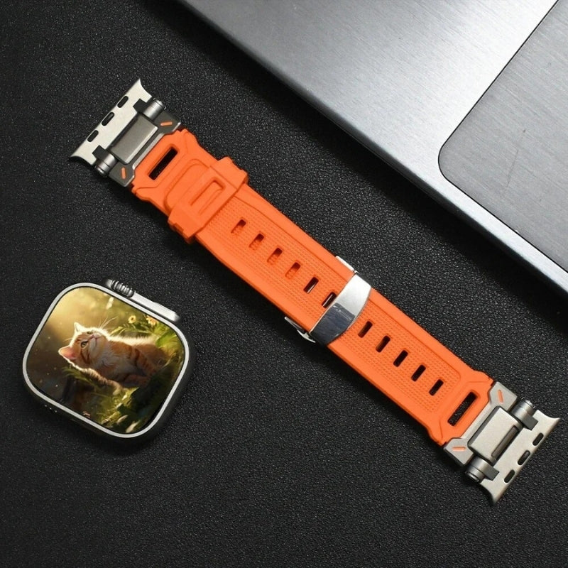 TitaniumBuckle™️ Silikon Apple Watch Armband