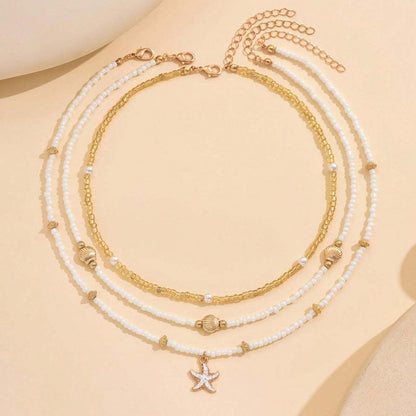 Collier Perlé Bohème Vintage