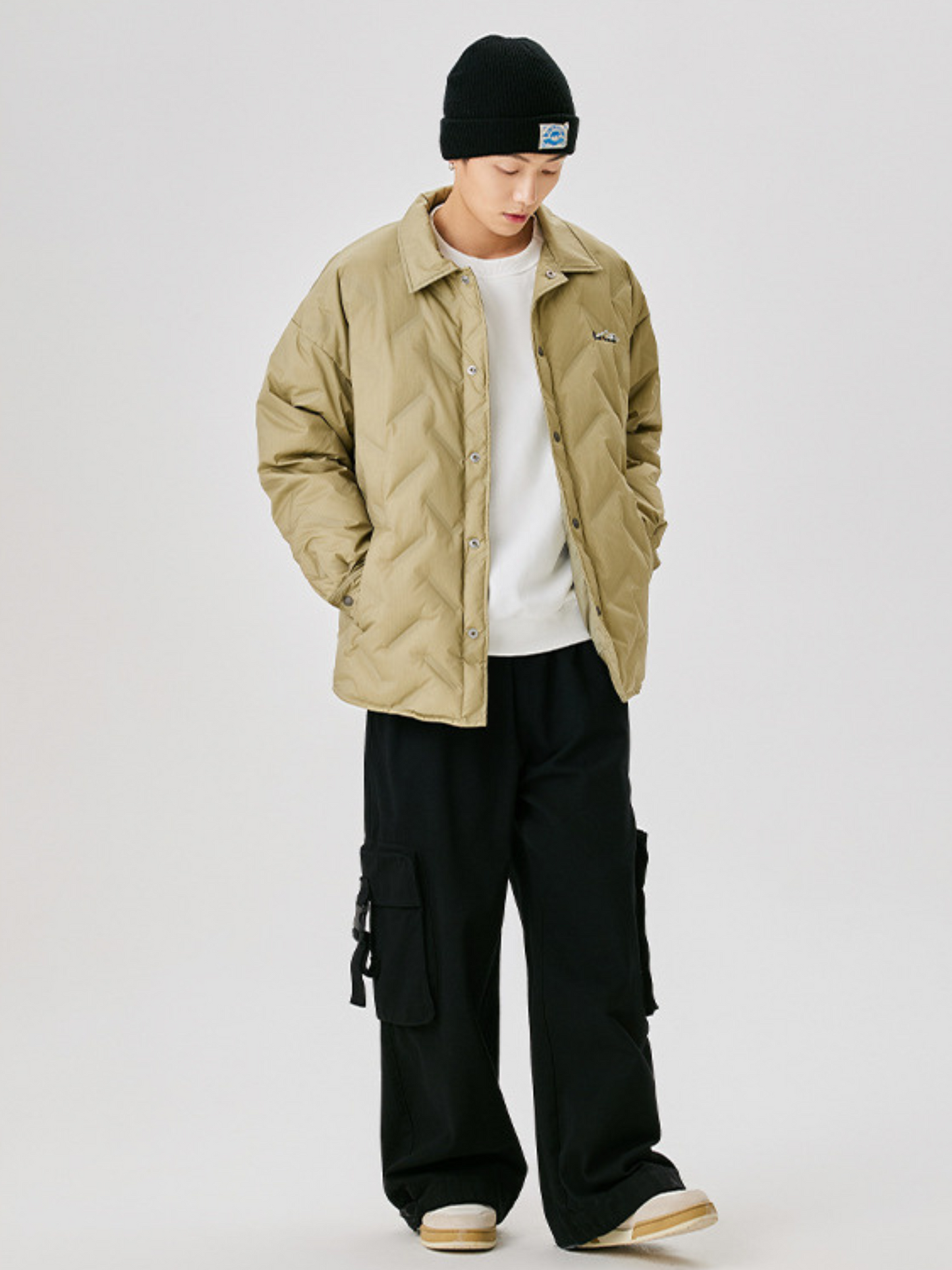 BluffStep - Unisex Geruite Donsjas met 90% Witte Eendendons