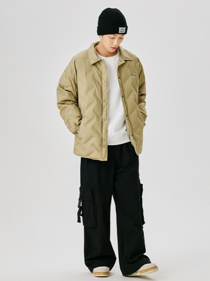 BluffStep - Unisex Geruite Donsjas met 90% Witte Eendendons