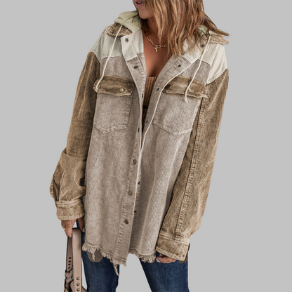DABRINA™ – Klassische Kapuzenjacke mit Knopfleiste und langen Ärmeln