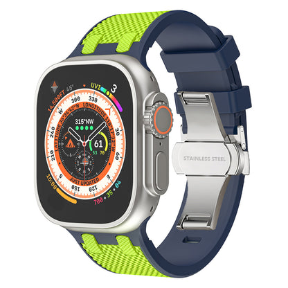 Tactische siliconen Apple Watch-band