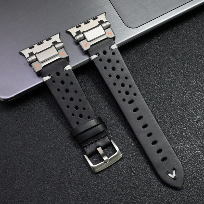 TitaniumTouch Leder Apple Watch Armband