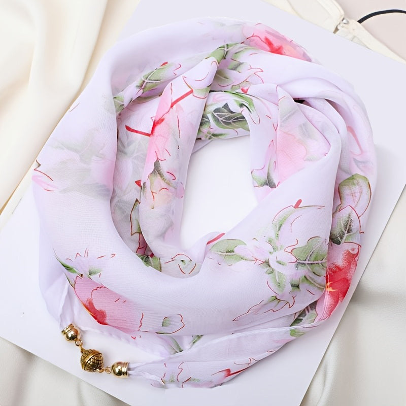 Casual Sjaal Met Bloemenprint