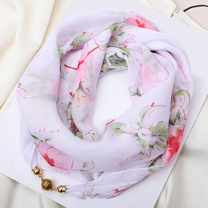 Casual Sjaal Met Bloemenprint