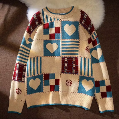 Hearth Patchwork Loom Wollpullover