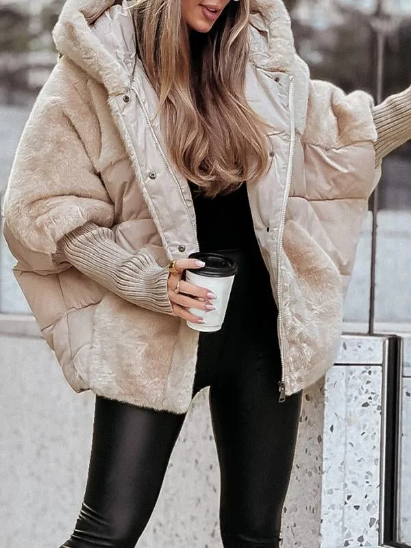 Evelyne - Multicolor winterjas met capuchon