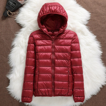 Metta Padded Jacket | Dark Red