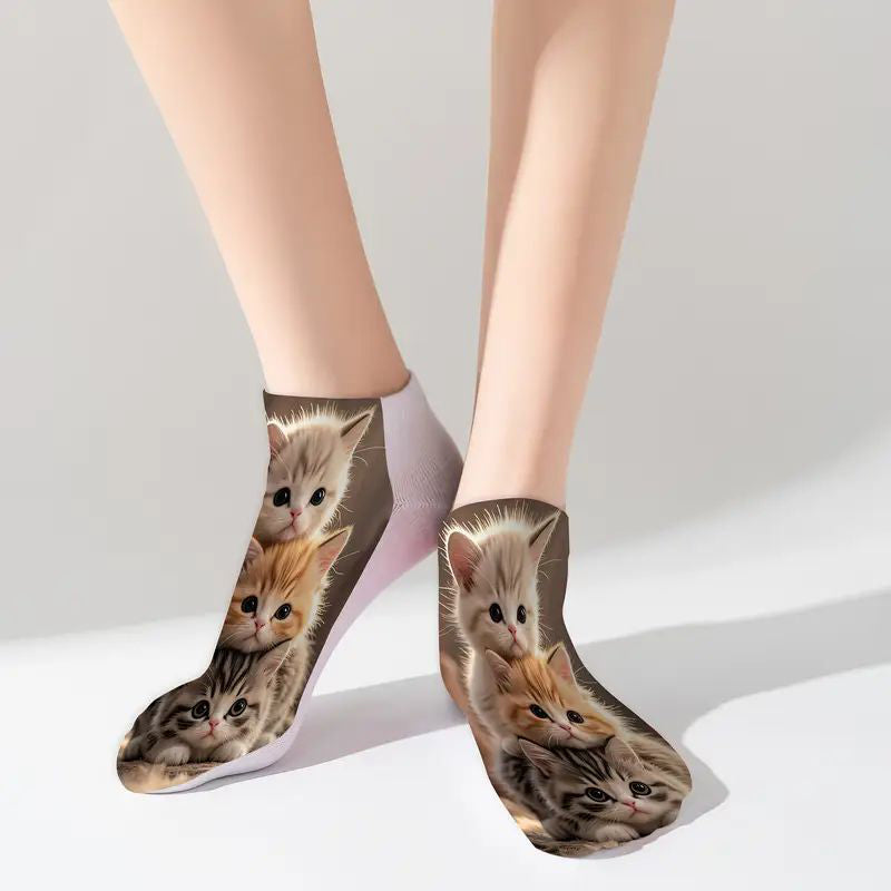Casual Sokken Met Dierenprint