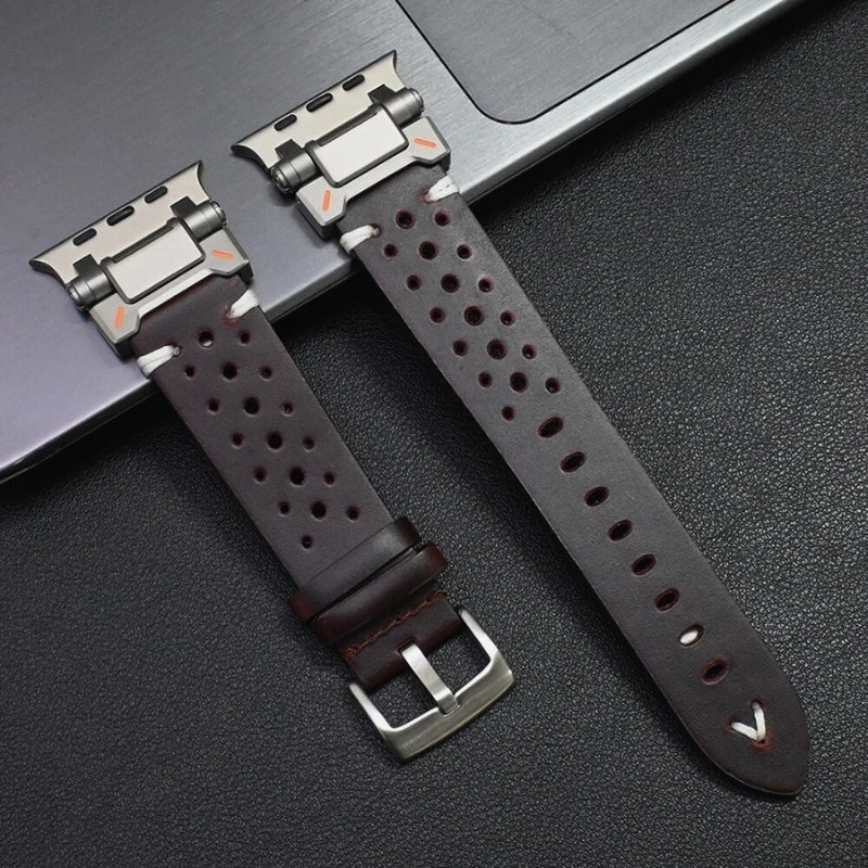 TitaniumTouch Leder Apple Watch Armband