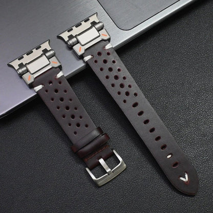 TitaniumTouch Leder Apple Watch Armband