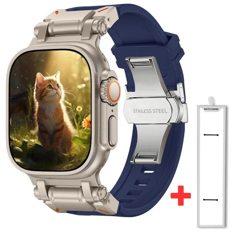TitaniumBuckle™️ Silikon Apple Watch Armband