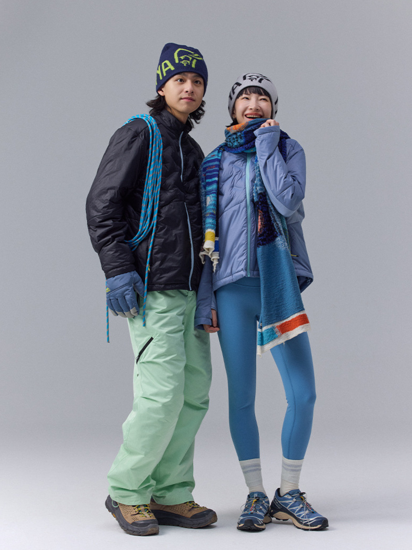 DryBench – Unisex Outdoor-Daunenjacke mit Kontrastkragen