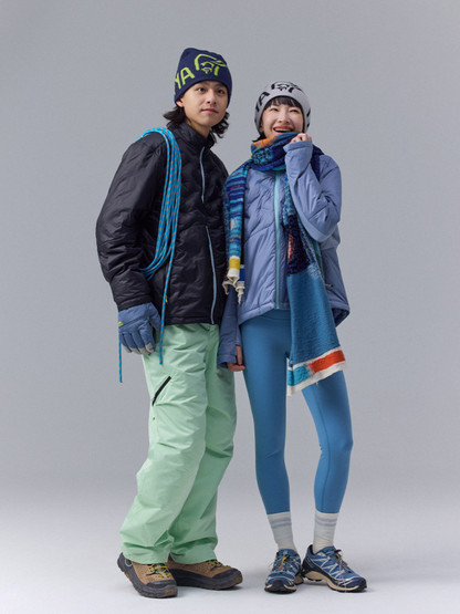 DryBench – Unisex Outdoor-Daunenjacke mit Kontrastkragen