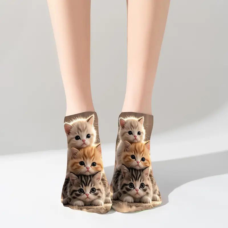 Casual Sokken Met Dierenprint