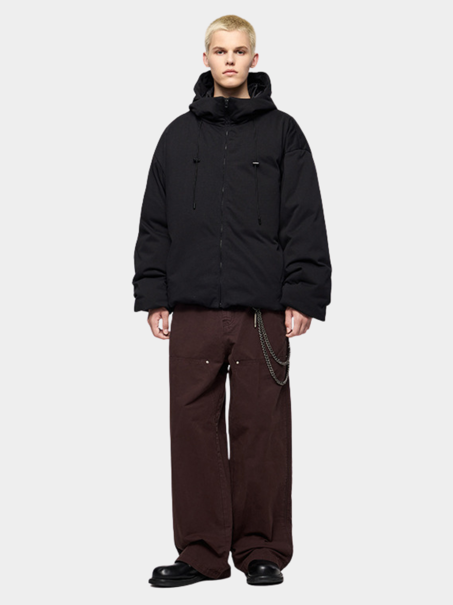 DryCanopy – Hoodiejack van gebreide stof met 90% eendendonsvulling