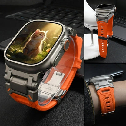 TitaniumBuckle™️ Silikon Apple Watch Armband
