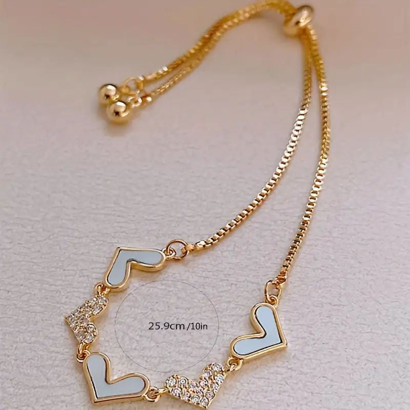 Vintage Hartjesarmband