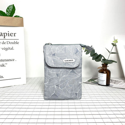 Tas Met Vintage Bladmotief