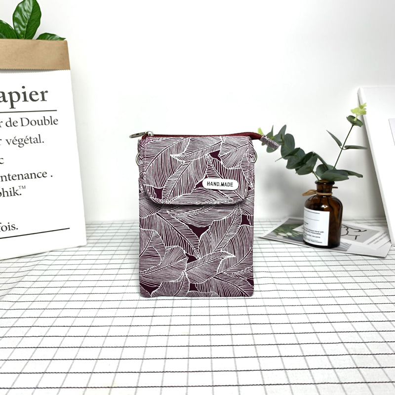 Tas Met Vintage Bladmotief