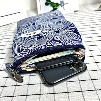 Tas Met Vintage Bladmotief