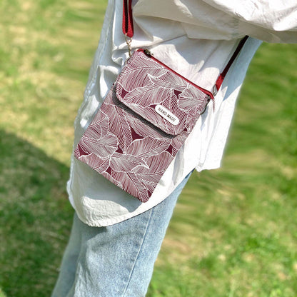 Tas Met Vintage Bladmotief
