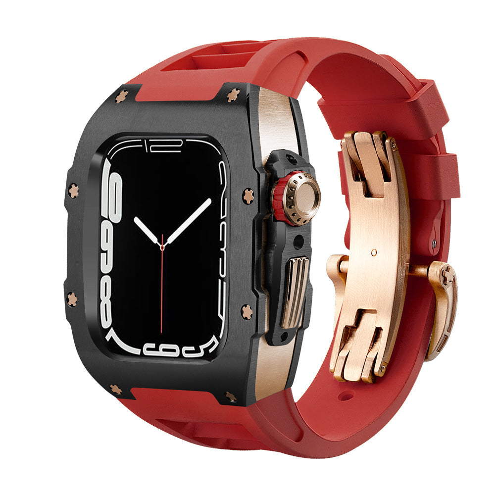 Luxe metalen horlogebandje voor Apple Watch-serie 44/45 mm