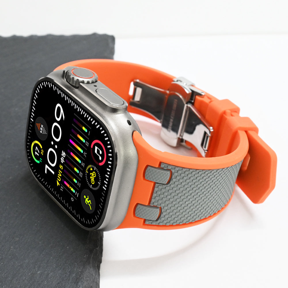 Tactische siliconen Apple Watch-band
