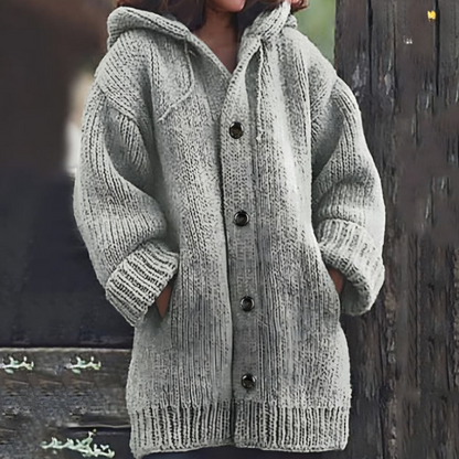 Eden – Gestrickter Cardigan-Mantel