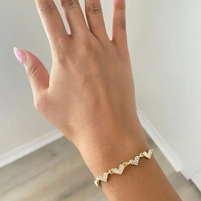Vintage Hartjesarmband