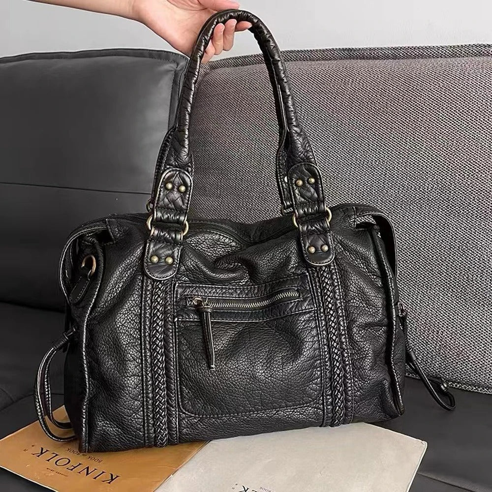 Jeoara - Vintage-Leder-Shopper