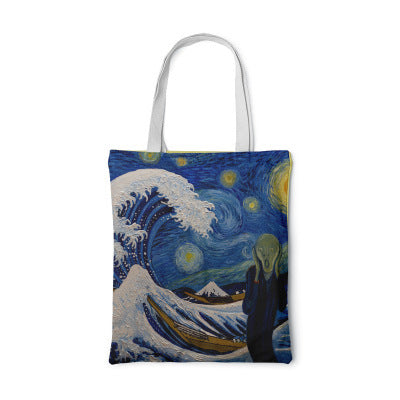 Barneys New York  | Sonnenblumen-Canvas-Tasche Kreative Kunst Selbstporträt Schultertasche Personalisierte Handtasche