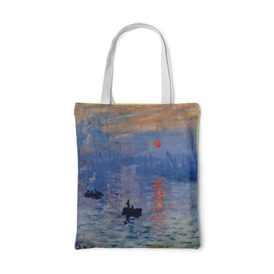 Barneys New York  | Sonnenblumen-Canvas-Tasche Kreative Kunst Selbstporträt Schultertasche Personalisierte Handtasche