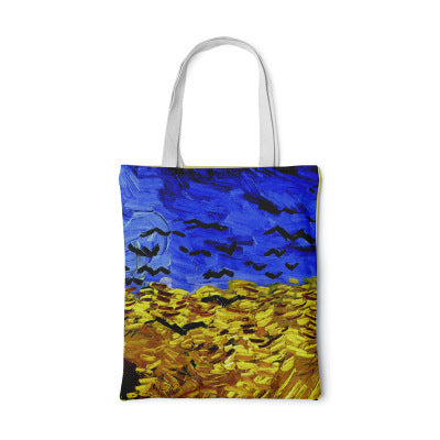 Barneys New York  | Sonnenblumen-Canvas-Tasche Kreative Kunst Selbstporträt Schultertasche Personalisierte Handtasche