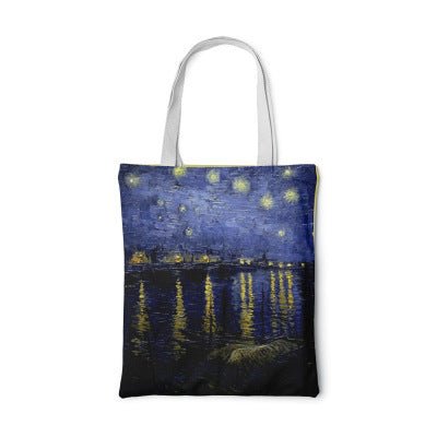 Barneys New York  | Sonnenblumen-Canvas-Tasche Kreative Kunst Selbstporträt Schultertasche Personalisierte Handtasche