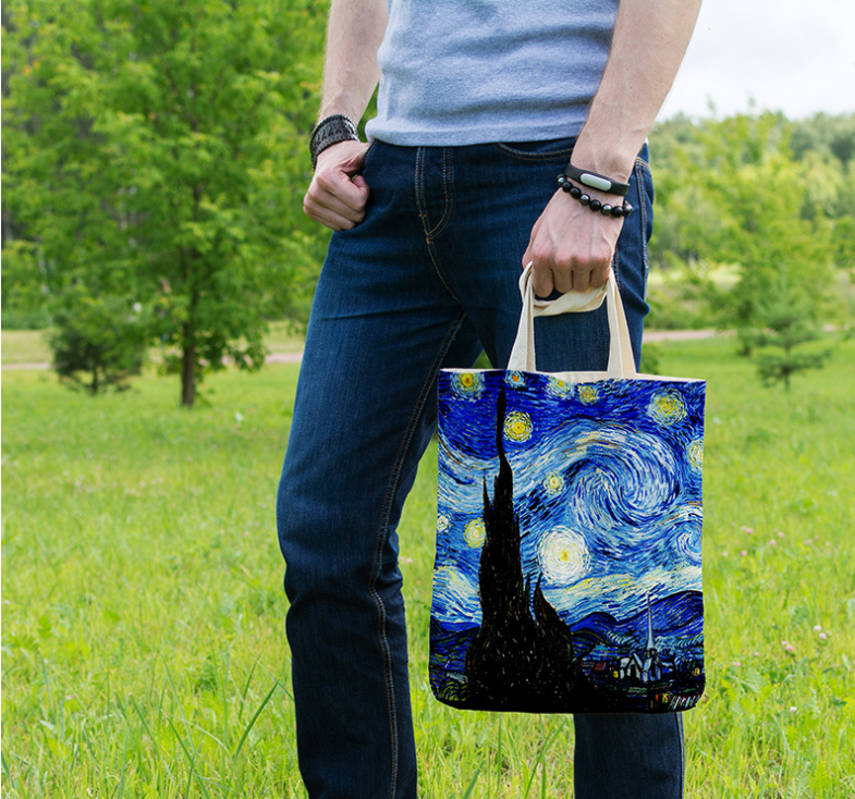 Barneys New York  | Sonnenblumen-Canvas-Tasche Kreative Kunst Selbstporträt Schultertasche Personalisierte Handtasche