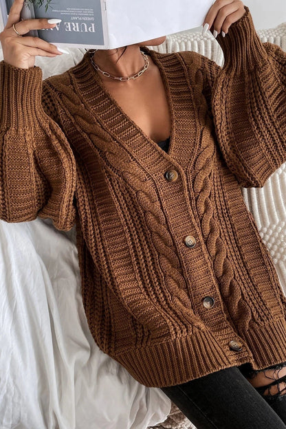 Rhonda - Grofgebreid Vest