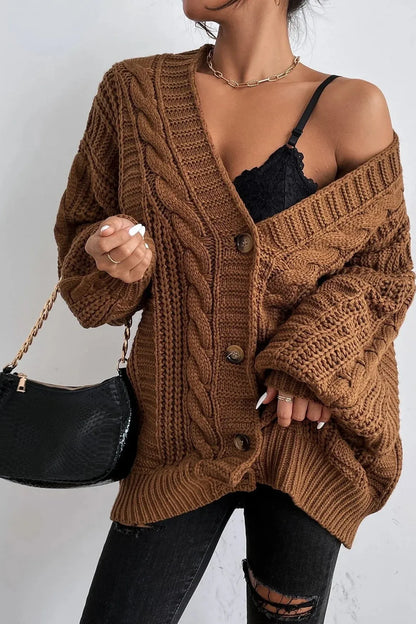 Rhonda - Grofgebreid Vest