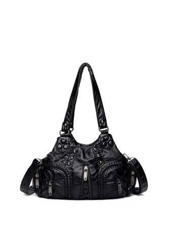 Taranta - Sac à bandoulière noir à rivets