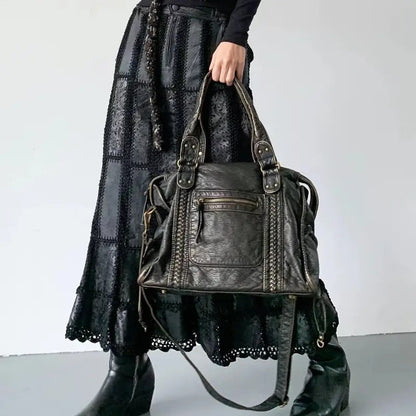 Jeoara - Vintage-Leder-Shopper