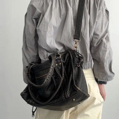 Jeoara - Vintage-Leder-Shopper